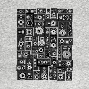 Speaker Stack Black T-Shirt